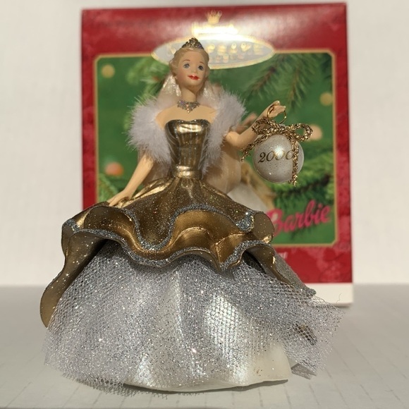 Hallmark Barbie First in Series Celebration Barbie Ornament Special 2000 Edition - Picture 2 of 6